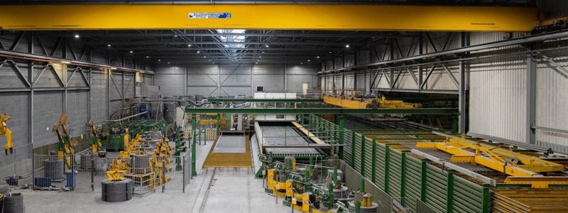 Betonfabriek productievloer